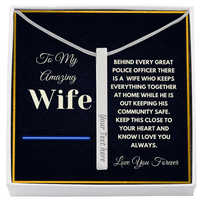 Load image into Gallery viewer, Heartfelt Gift For Police Officers Wife - Bard Jewelry
