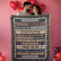 Load image into Gallery viewer, The Greatest Treasure Blanket — Gift for Wife - Bard Jewelry

