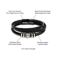 Load image into Gallery viewer, For My Dad - Pillar of Strength - Love You Forever Bracelet - Bard Jewelry
