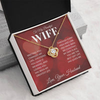 Load image into Gallery viewer, Gift For Wife - Love You More For it - Infinity Knot Necklace RH1 - Bard Jewelry
