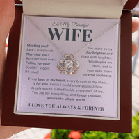 Load image into Gallery viewer, Gift For Wife - You're Their Whole World - Infinity Knot Necklace - Bard Jewelry
