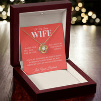 Load image into Gallery viewer, Gift For Wife - Wasn't your first date - Love Knot Necklace - Bard Jewelry
