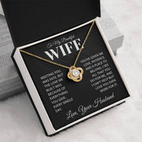 Load image into Gallery viewer, Gift - For Wife - Love You Even More - Infinity Knot Necklace V0004 - Bard Jewelry
