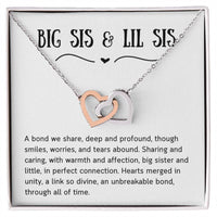 Load image into Gallery viewer, For Sister - Hearts in Unity - Interlocking Hearts Necklace (NB) - Bard Jewelry
