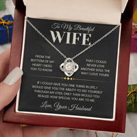 Load image into Gallery viewer, Gift For Wife "Could Never Love Another" Infintiy Knot Necklace - Bard Jewelry
