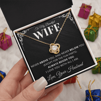 Load image into Gallery viewer, Gift For Wife - Always Beside you: Love you with all I am - Infinity Knot Necklace - Bard Jewelry
