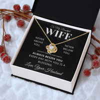 Load image into Gallery viewer, Gift for Wife - Every Day with you is a Blessing - Infinity Knot Knecklace - Bard Jewelry

