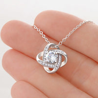 Load image into Gallery viewer, Gift For Wife " World To Me" Infinity Knot Necklace - Bard Jewelry
