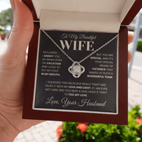 Load image into Gallery viewer, Gift For Wife - Wonderful Team - Infinity Knot Necklace - Bard Jewelry
