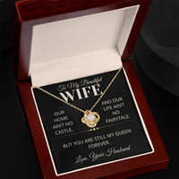 Load image into Gallery viewer, Gift For Wife "Still My Queen Forever" Infintiy Knot Necklace - Bard Jewelry
