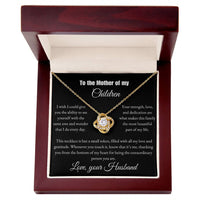 Load image into Gallery viewer, For My Wife - Awe and Wonder - Love Knot Necklace (Yellow &amp; White Gold Variants) - Bard Jewelry
