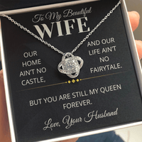 Load image into Gallery viewer, Gift For Wife "Still My Queen Forever" Infintiy Knot Necklace - Bard Jewelry
