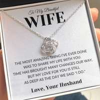 Load image into Gallery viewer, Gift For Wife - Share my Life With You - Infinity Knot Necklace - Bard Jewelry
