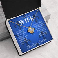 Load image into Gallery viewer, Gift For Wife - Love You More For it - Infinity Knot Necklace - Bard Jewelry
