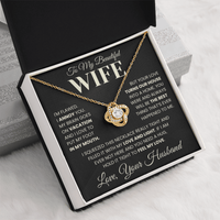 Load image into Gallery viewer, Gift For Wife - Brain goes on vacation - Infinity Knot Necklace - Bard Jewelry
