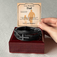 Load image into Gallery viewer, For My Dad - My First Protector - Cross Bracelet - Bard Jewelry
