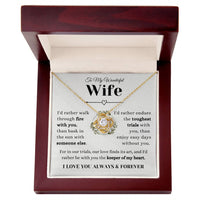 Load image into Gallery viewer, Keeper of My Heart Necklace - Love Knot Necklace - Bard Jewelry
