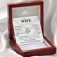 Load image into Gallery viewer, Gift For Wife - Every Beat of my Heart - Love Knot Necklace - Bard Jewelry
