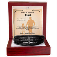 Load image into Gallery viewer, For My Dad - My First Protector - Cross Bracelet - Bard Jewelry
