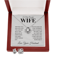 Load image into Gallery viewer, Gift For Wife - Love you Even More For It - Infinity Knot and Earing Bundle - Bard Jewelry
