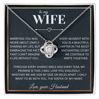 Load image into Gallery viewer, Side by Side - Love Knot Necklace - Bard Jewelry
