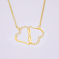 Load image into Gallery viewer, For Sister - Hearts in Unity - Everlasting Love Necklace - Bard Jewelry
