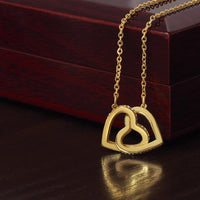 Load image into Gallery viewer, For Sister - Hearts in Unity - Interlocking Hearts Necklace (NB) - Bard Jewelry
