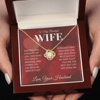 Load image into Gallery viewer, Gift For Wife - Love You More For it - Infinity Knot Necklace RH1 - Bard Jewelry
