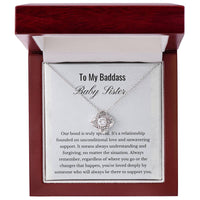 Load image into Gallery viewer, For Sister - You Are Deeply Loved - Love Knot Necklace - Bard Jewelry
