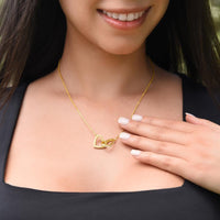 Load image into Gallery viewer, For Sister - Hearts in Unity - Interlocking Hearts Necklace (NB) - Bard Jewelry

