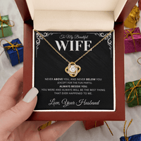 Load image into Gallery viewer, Gift For Wife - Always Beside you: Best thing that ever happened to me - Infinity Knot Necklace - Bard Jewelry

