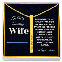 Load image into Gallery viewer, Heartfelt Gift For Police Officers Wife - Bard Jewelry
