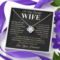 Load image into Gallery viewer, You Are My Love Story - Infinity Knot Necklace - Bard Jewelry
