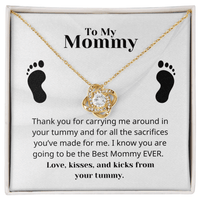 Load image into Gallery viewer, Gift For Expecting Mother - Thank you for Carrying me - Infinity Knot Necklace - Bard Jewelry
