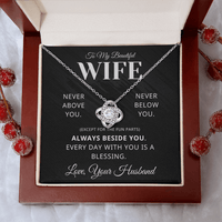 Load image into Gallery viewer, Gift for Wife - Every Day with you is a Blessing - Infinity Knot Knecklace - Bard Jewelry
