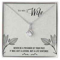 Load image into Gallery viewer, For My Wife - Never Be a Prisoner - Alluring Beauty Necklace (Yellow &amp; White Gold Variants) - Bard Jewelry

