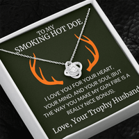 Load image into Gallery viewer, The Way You Make My Gun Fire is a Nice Bonus - Infinity Knot Neckalce - Bard Jewelry
