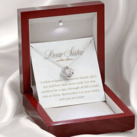 Load image into Gallery viewer, For Sister - Remember I am your Sister - Love Knot Necklace - Bard Jewelry
