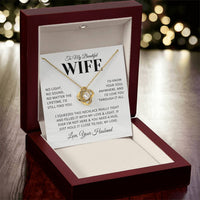 Load image into Gallery viewer, Gift For Wife - No Light No Sound - Love Knot Necklace - Bard Jewelry
