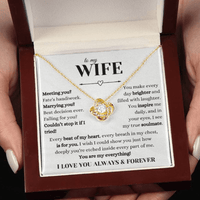 Load image into Gallery viewer, Gift For Wife - Every Beat of my Heart - Love Knot Necklace - Bard Jewelry
