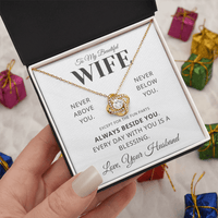Load image into Gallery viewer, Gift For Wife "Every Day With You Is A Blessing" Infinity Knot Necklace - Bard Jewelry
