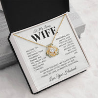 Load image into Gallery viewer, Gift For Wife - My Reason to Keep Going - Love Knot Necklace - Bard Jewelry
