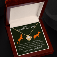 Load image into Gallery viewer, To My Smokin' Hot Doe - Never Stop Chasing You - Infinity Knot Necklace - Bard Jewelry
