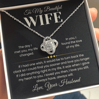 Load image into Gallery viewer, My Life Changed - Infinity Knot Necklace - Bard Jewelry
