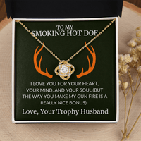 Load image into Gallery viewer, The Way You Make My Gun Fire is a Nice Bonus - Infinity Knot Neckalce - Bard Jewelry
