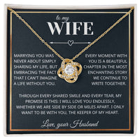 Load image into Gallery viewer, Side by Side - Love Knot Necklace - Bard Jewelry
