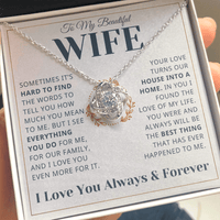 Load image into Gallery viewer, Gift For Wife - I See Everything You Do - Infinity Knot Necklace - Bard Jewelry
