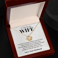 Load image into Gallery viewer, Gift For Wife - Share my Life With You - Infinity Knot Necklace - Bard Jewelry
