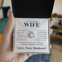 Load image into Gallery viewer, Gift For Wife - Admired, Cherished, Loved - Infinity Knot Necklace - Bard Jewelry
