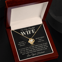 Load image into Gallery viewer, Gift For Wife "Never Forget That I Love You" Infinity Knot Necklace - Bard Jewelry
